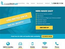 Tablet Screenshot of loadednet.com.au